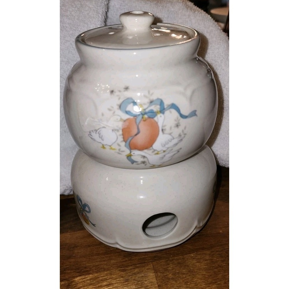 Vintage Marmalade Goose Potpourri Burner International China Country Cottagecore